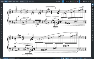 Vintage Plate (SMuFL) music font score preview