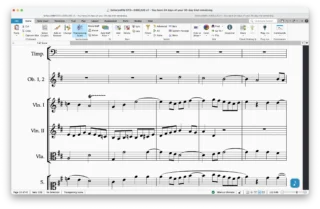 Scherzo Fonts for Sibelius – music font preview