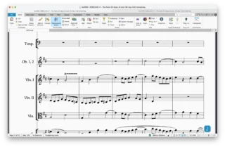 Soli & Tutti Fonts for Sibelius – music font preview