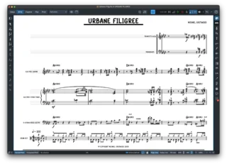 The Arranger (SMuFL) music font score preview