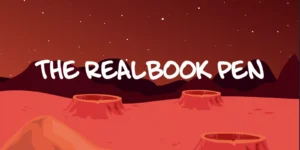 RealBook Pen original font specimen poster 1