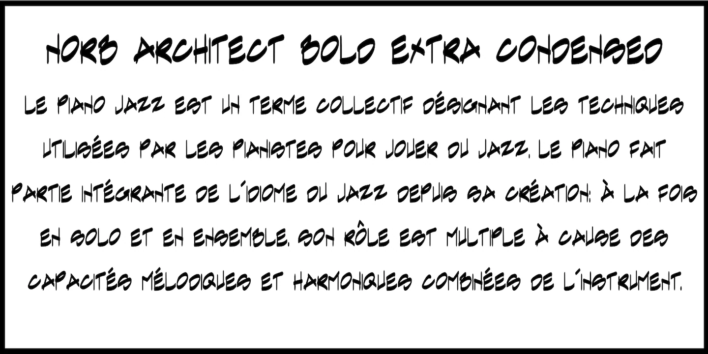 NorB-Architect-CF — original NorFonts font specimen