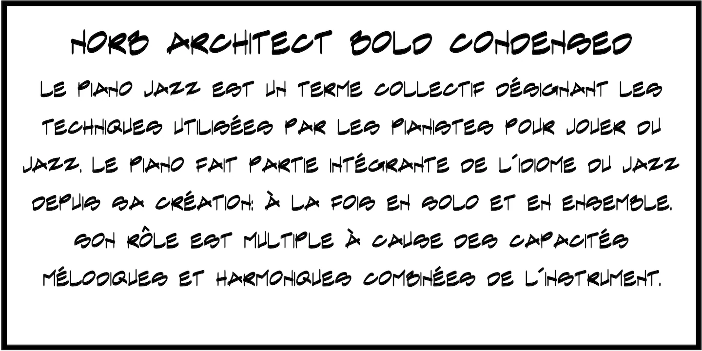 NorB-Architect-CF — original NorFonts font specimen