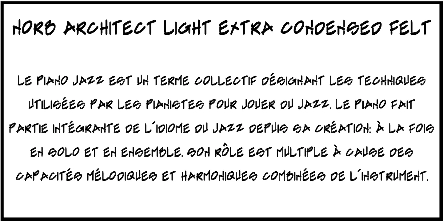 NorB-Architect-CF — original NorFonts font specimen