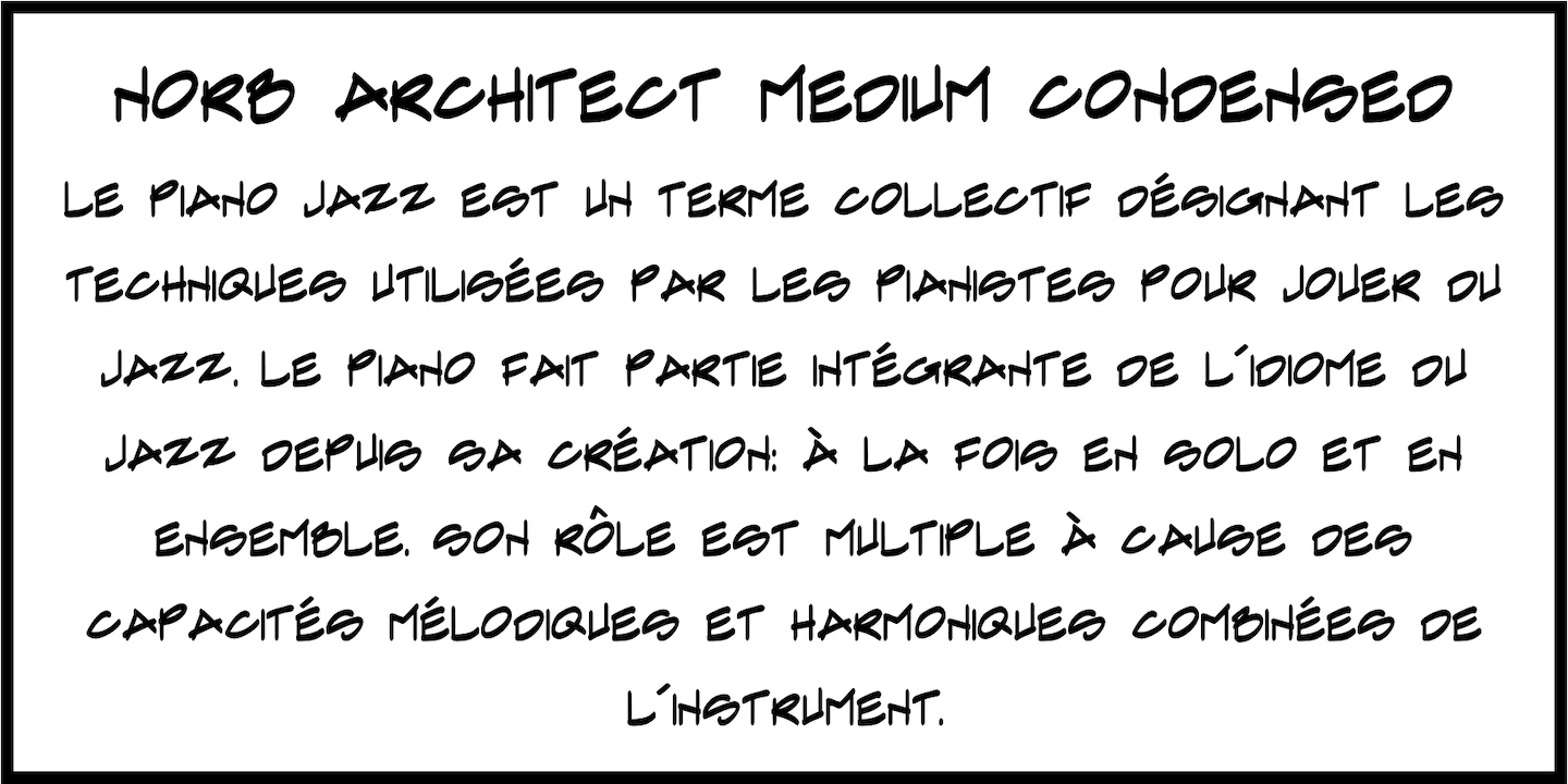 NorB-Architect-CF — original NorFonts font specimen