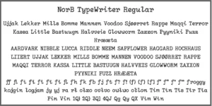 Typewriter & Display Fonts
