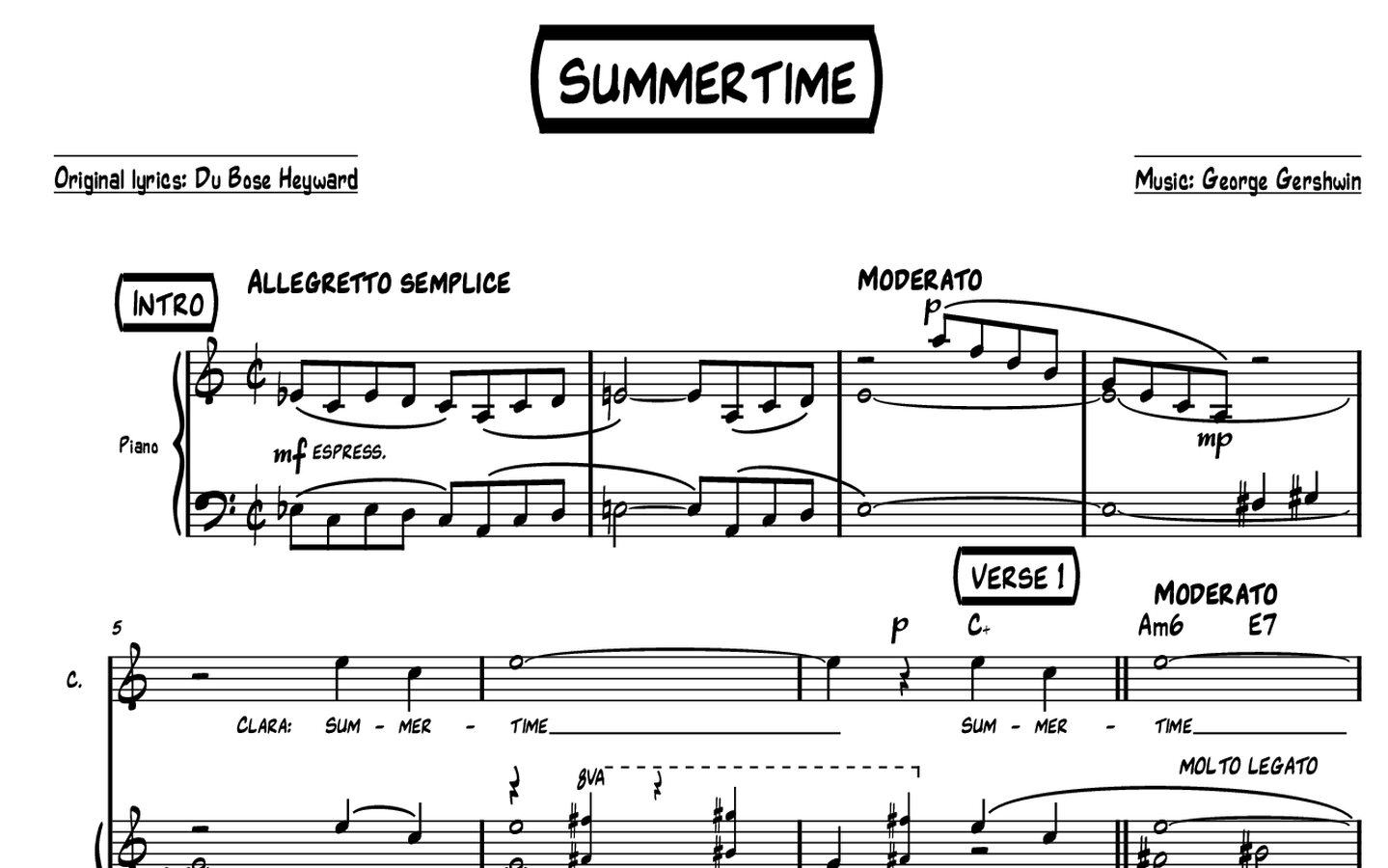 BopMusic original score excerpt